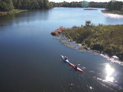 Kayaks on the Blackstone